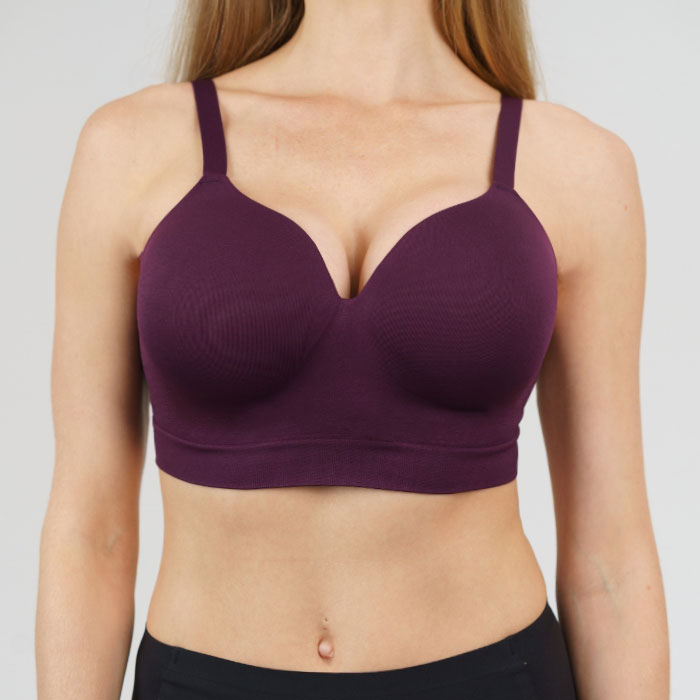 Supportive Comfort Bra - Italian Plum