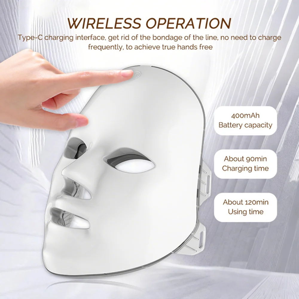 7-Color LED Photon Facial Mask