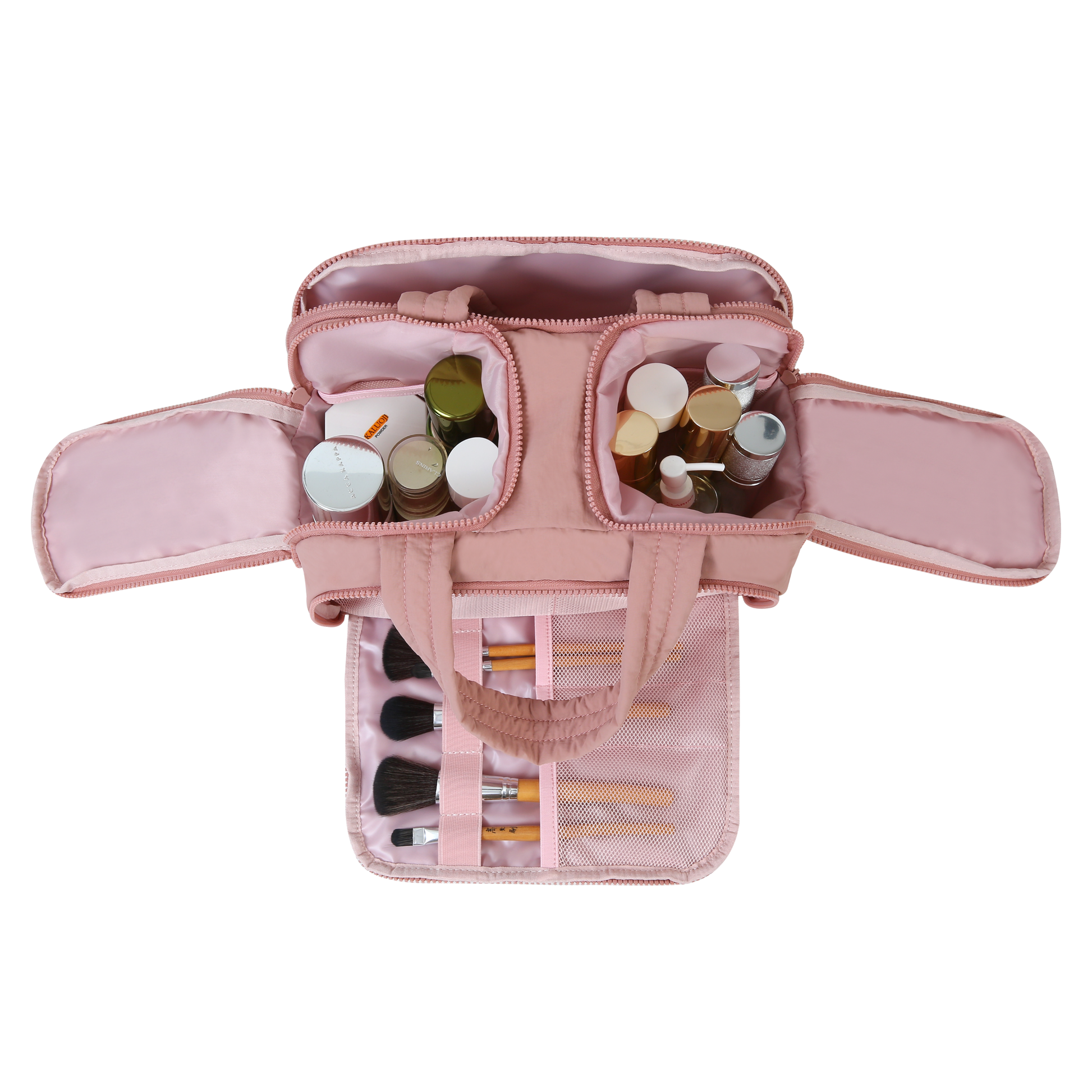 Compact Travel Toiletry Organizer compartments