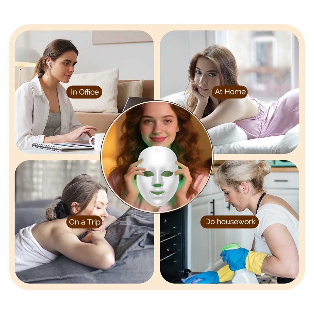 7-Color LED Photon Facial Mask