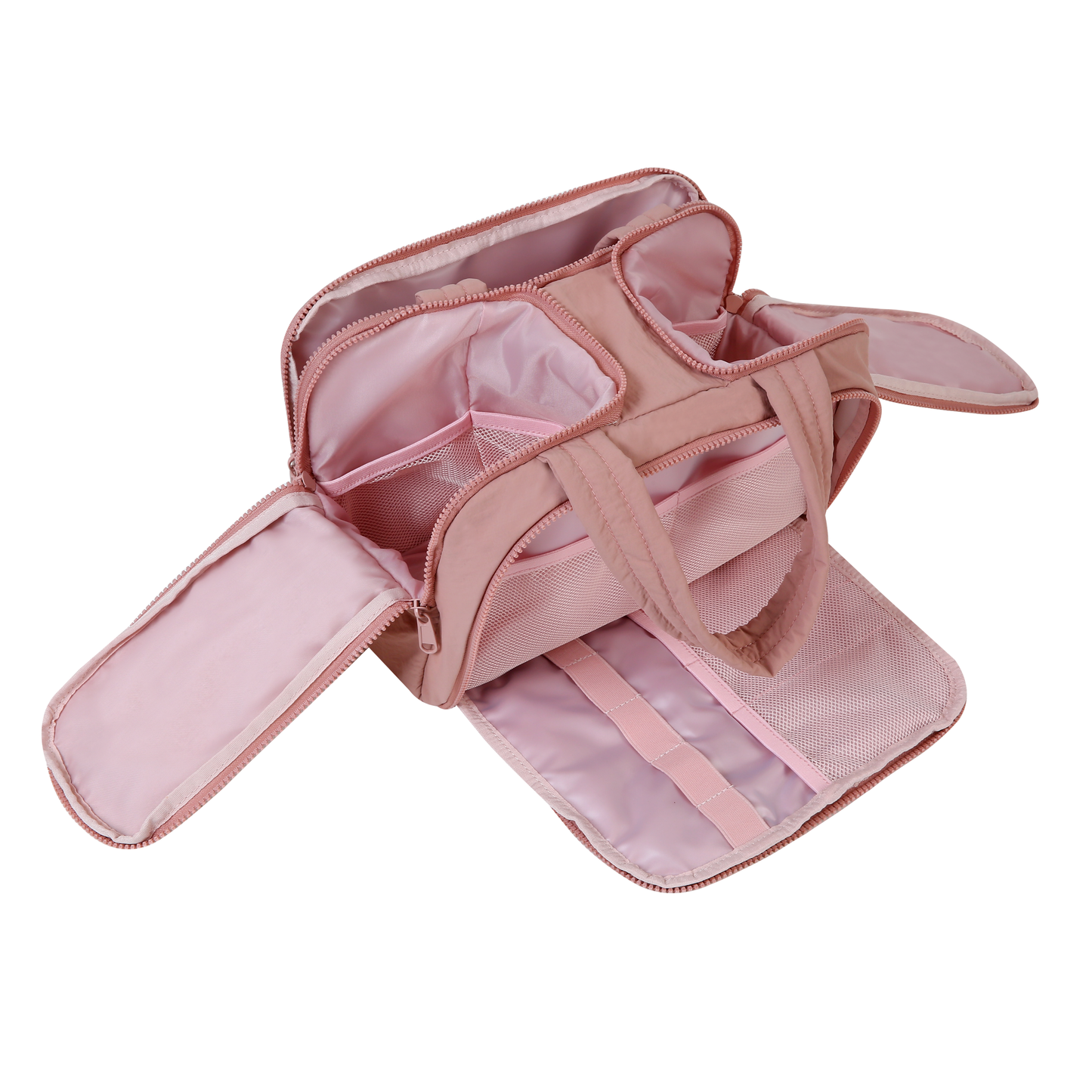 Compact Travel Toiletry Organizer open