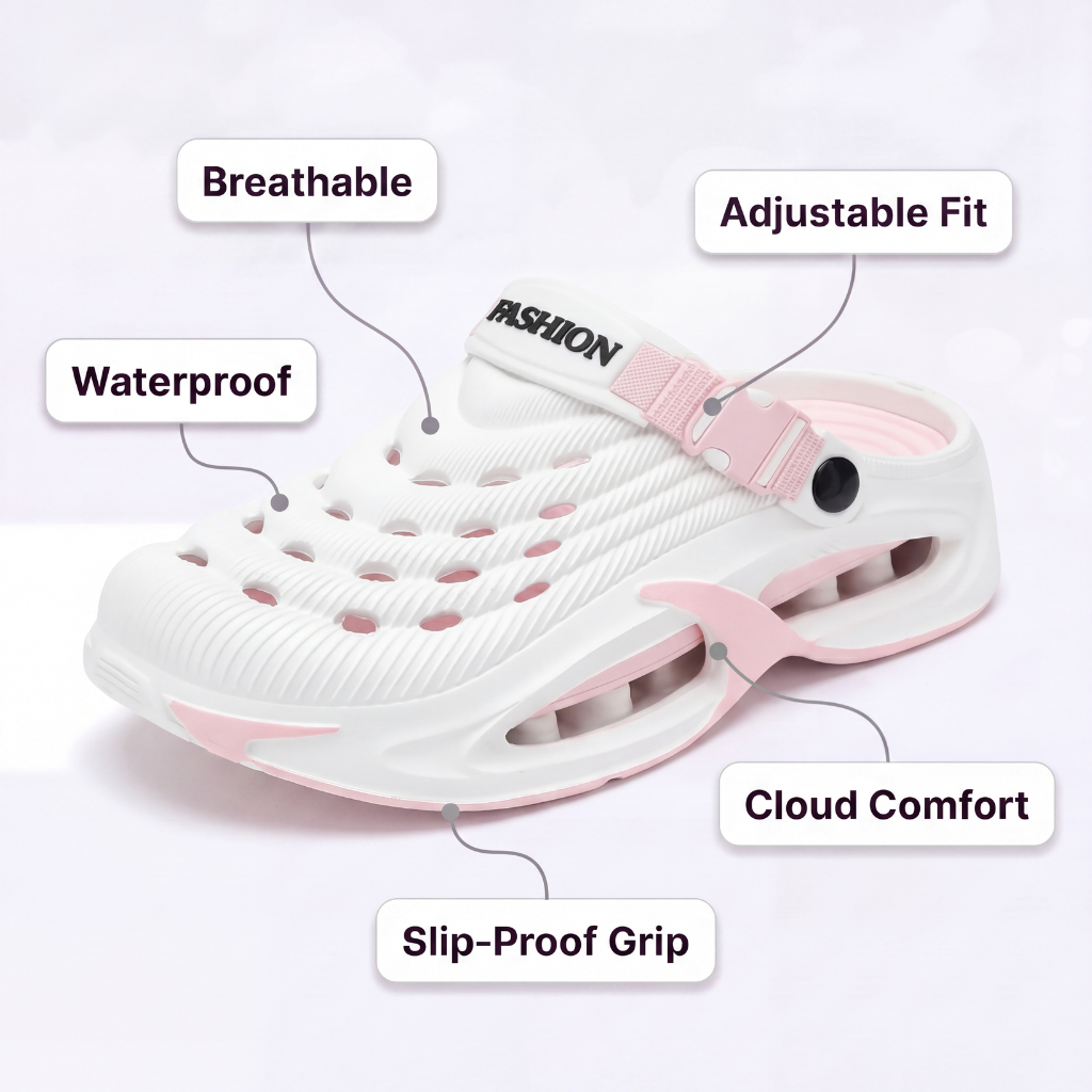 Cloud Comfort Performance Clogs - Pink