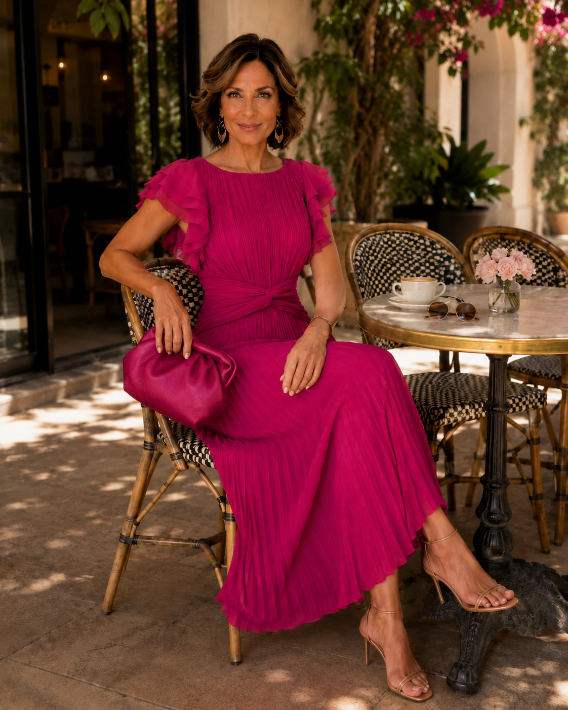 Lara | Elegant Pleated Maxi Dress