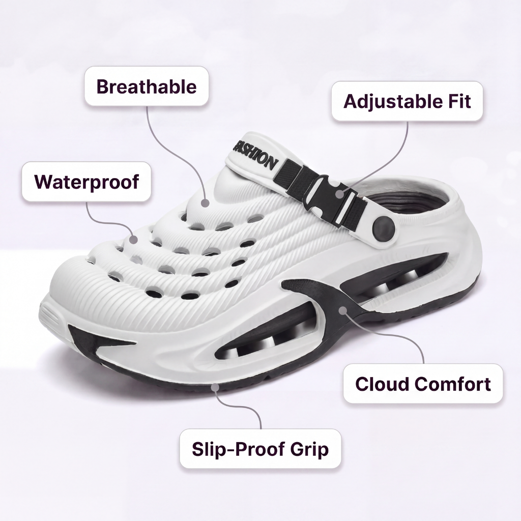 Cloud Comfort Performance Clogs - White