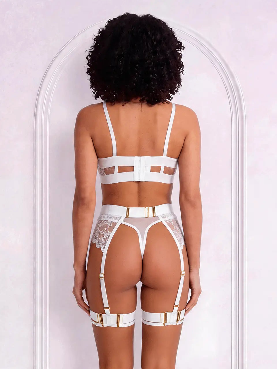 Bellissima Lace Bra & Knicker Set - White