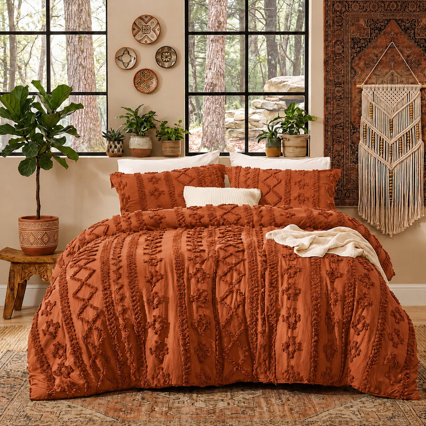 Tufted Comforter - Caramel