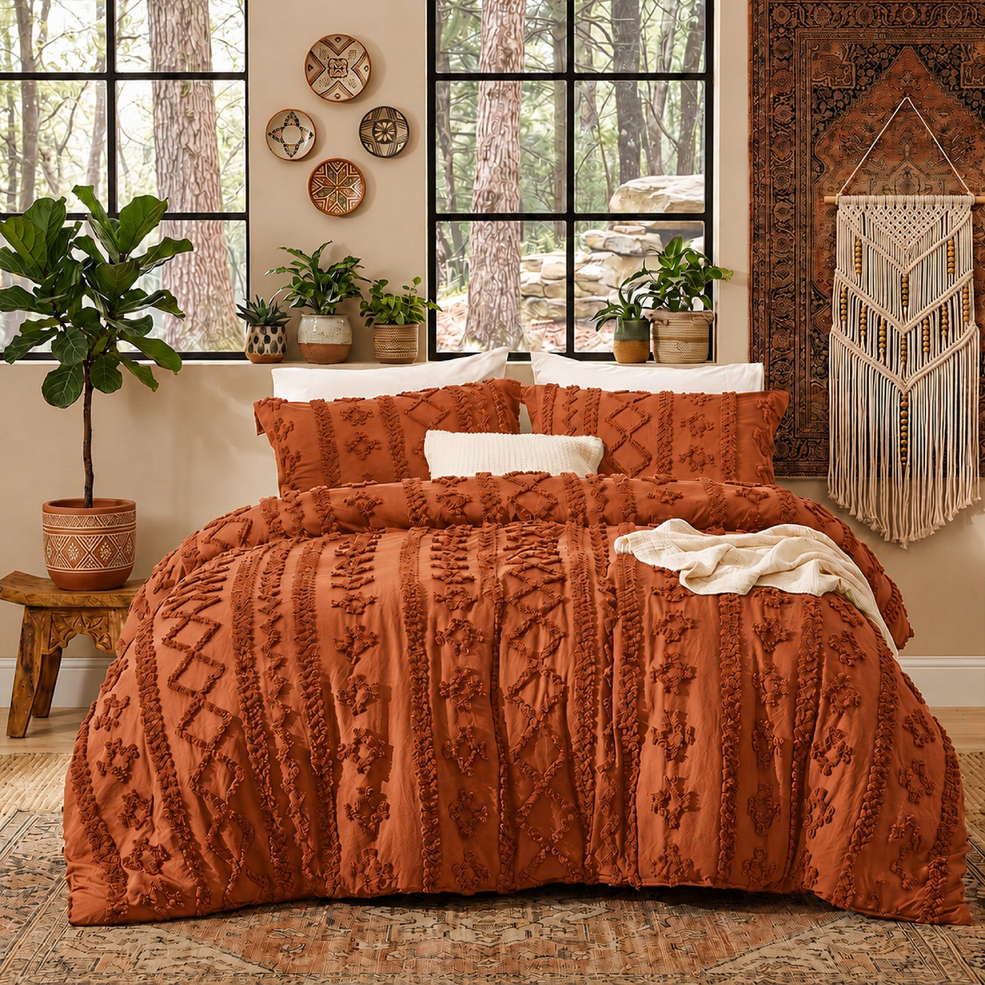 Tufted Comforter - Caramel
