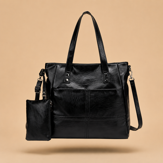 Elegant Black Work Tote – Smart Style for Everyday Professional Use