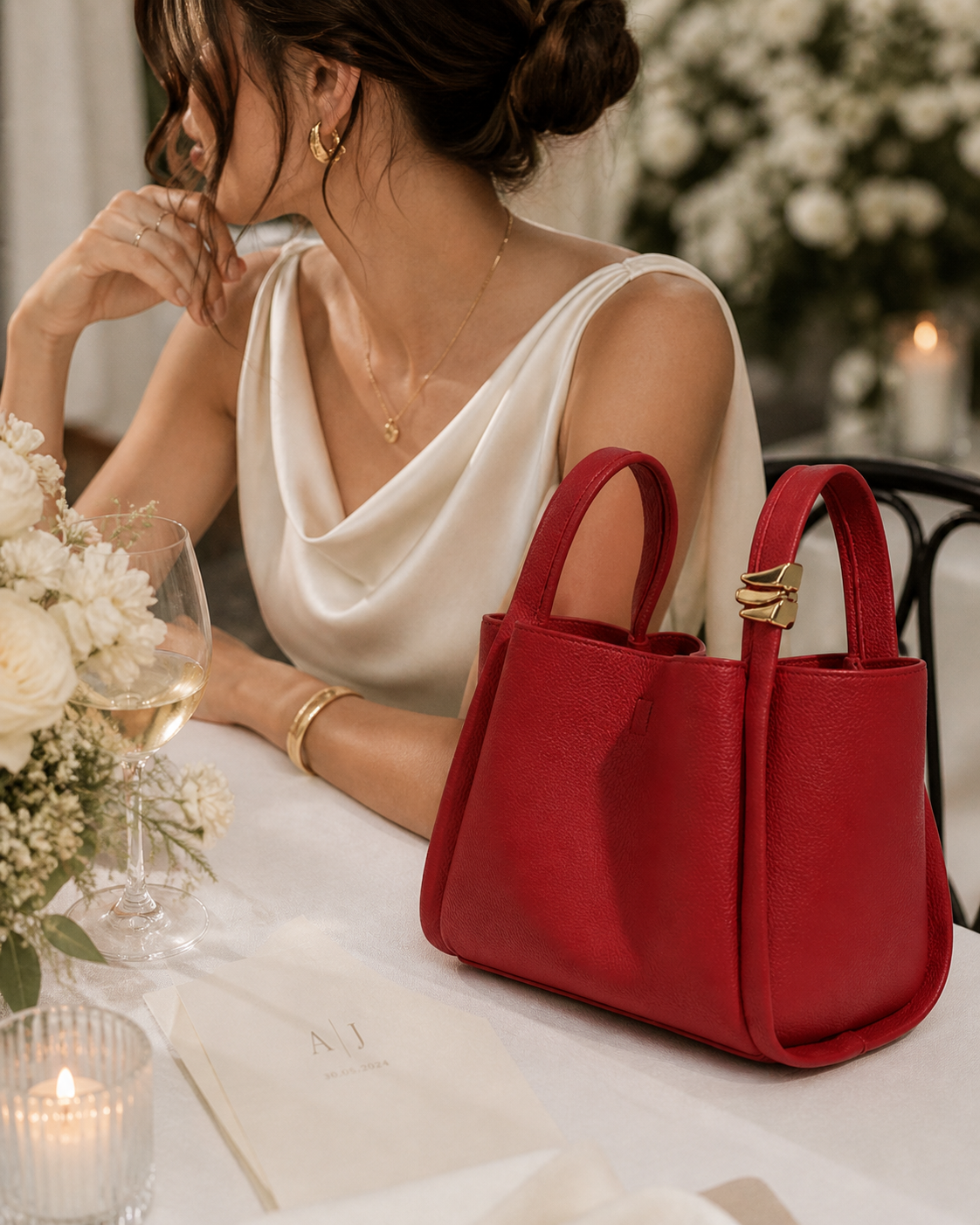Scarlet Chic Handbag – Elegant Red Edition