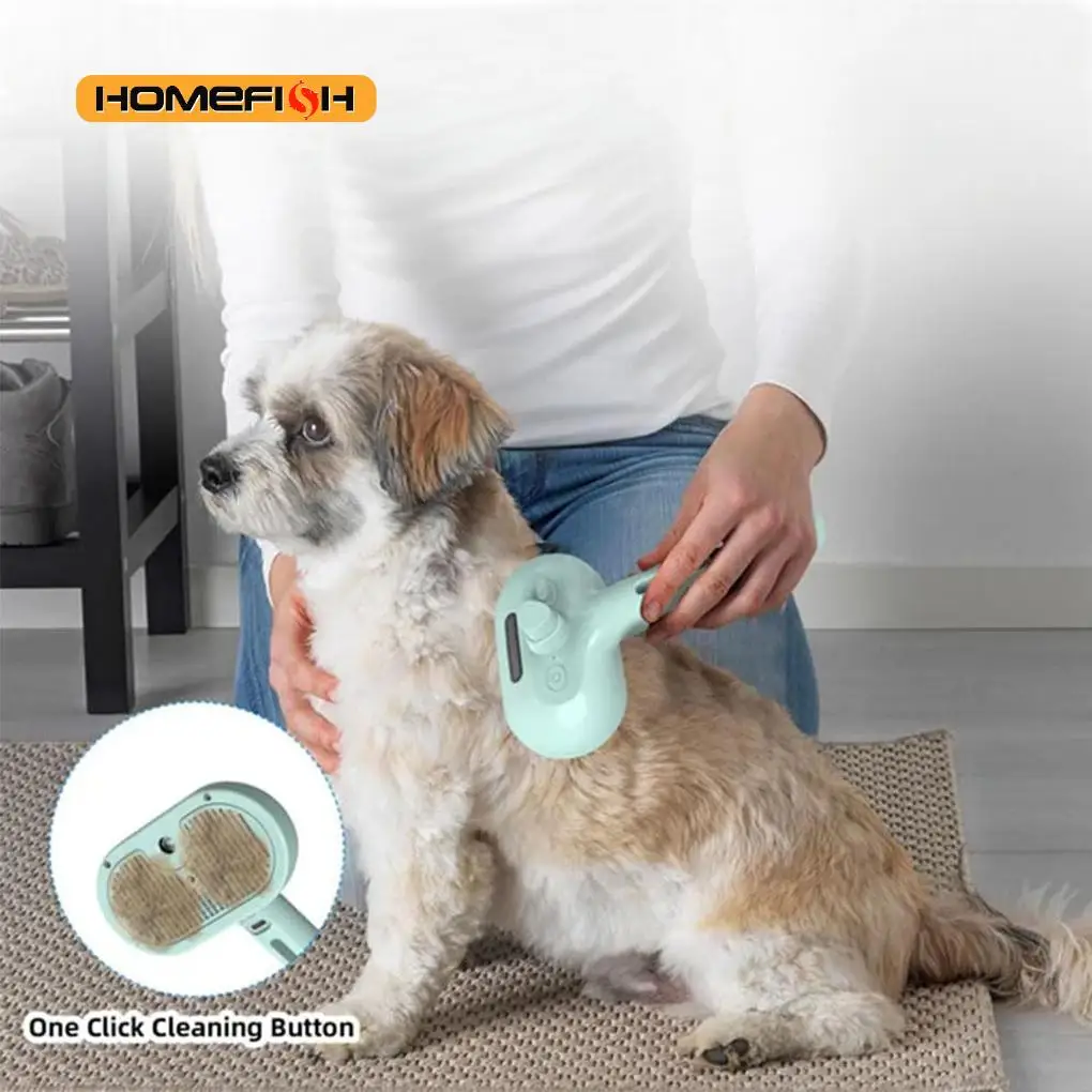 Steam Grooming Brush for Pets