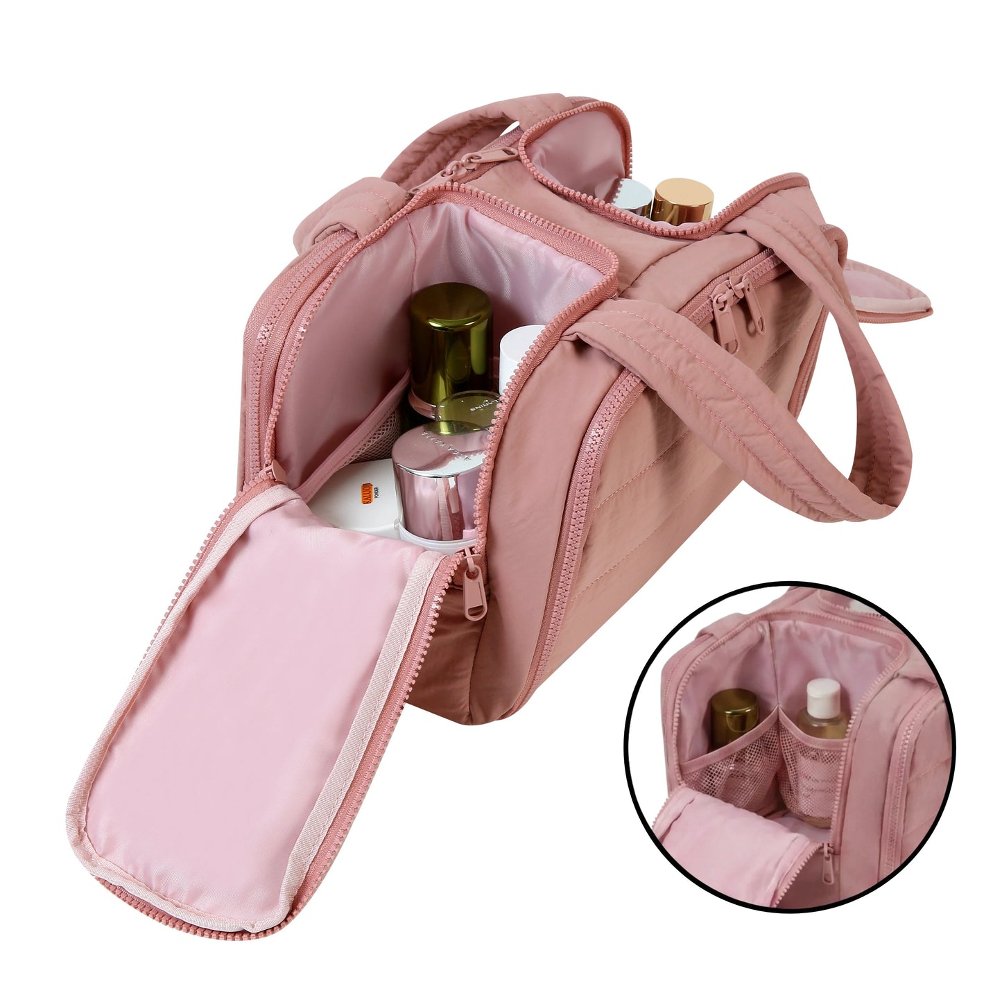Compact Travel Toiletry Organizer lifestyle