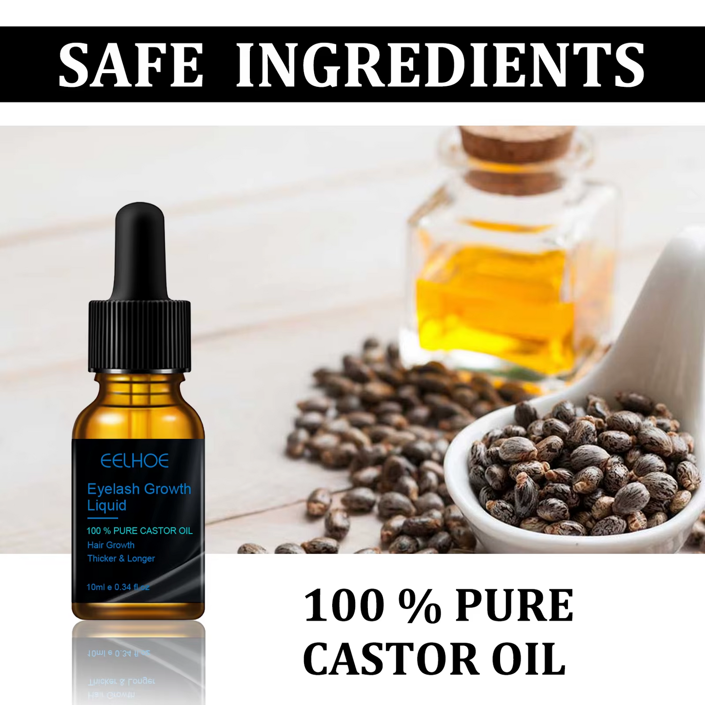 Castor Oil Eyebrow & Eyelash Serum