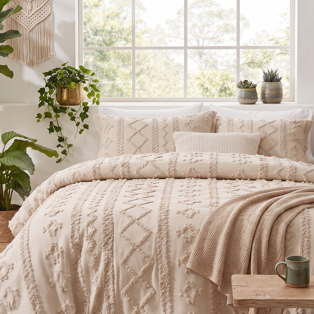 Tufted Comforter - Khaki