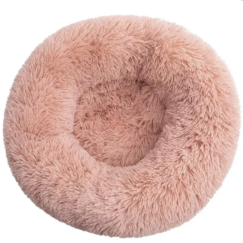 Round Plush Pet Bed 70 cm