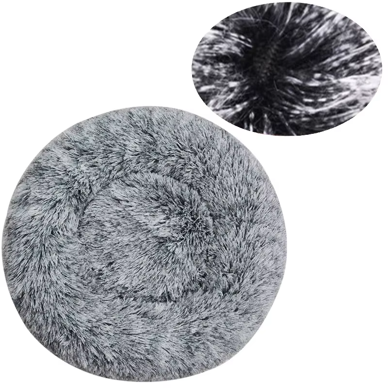 Round Plush Pet Bed 70 cm