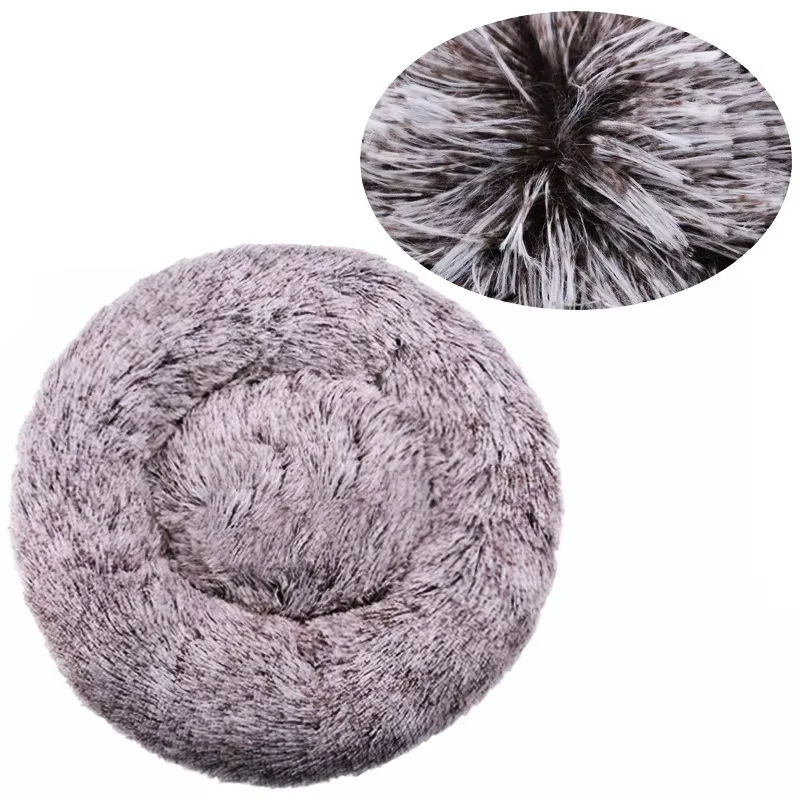 Round Plush Pet Bed 70 cm
