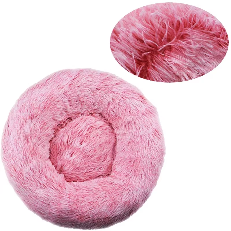 Round Plush Pet Bed 70 cm