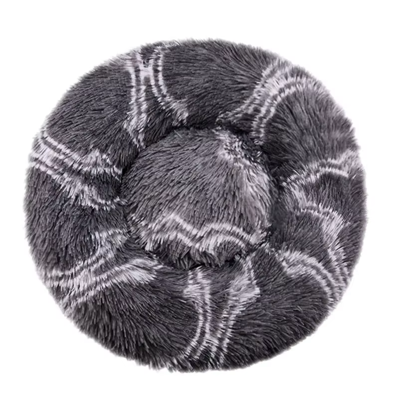 Round Plush Pet Bed 70 cm