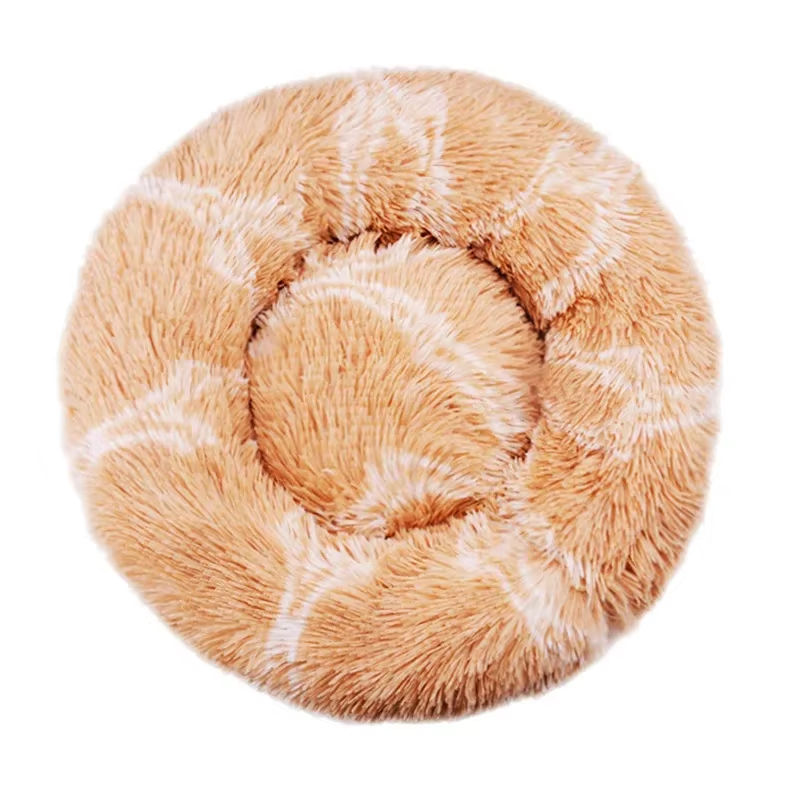 Round Plush Pet Bed 70 cm
