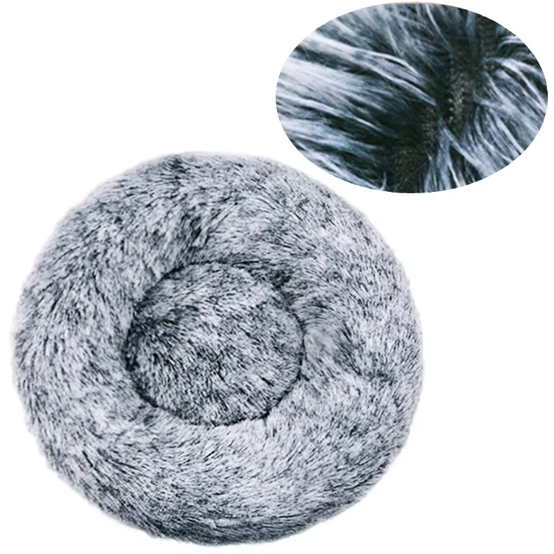 Round Plush Pet Bed 70 cm