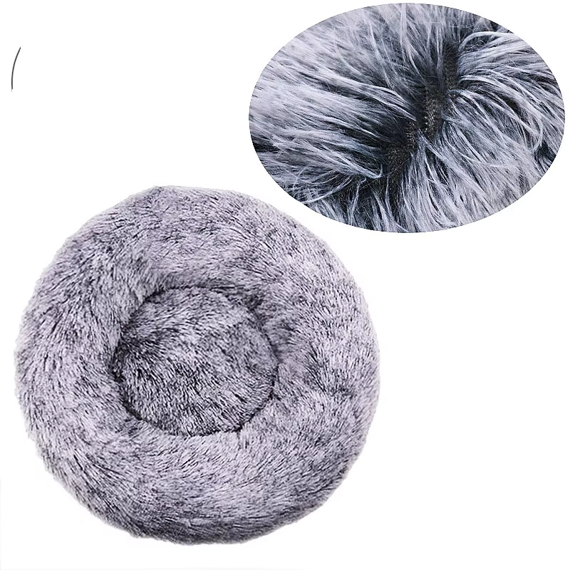 Round Plush Pet Bed 70 cm