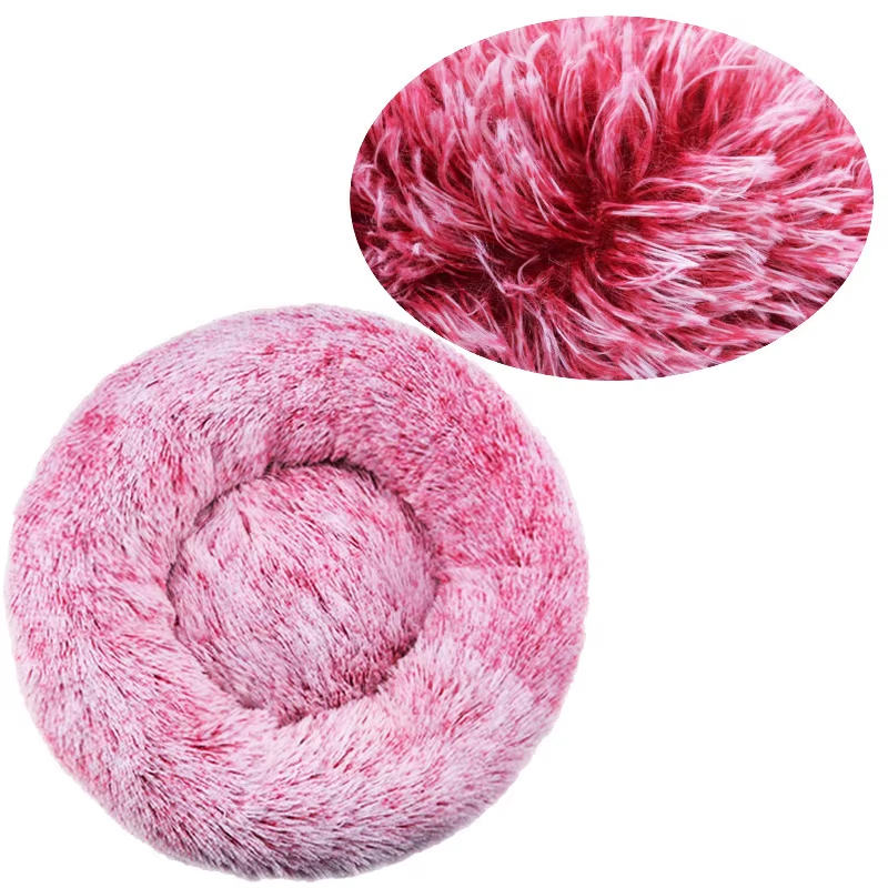 Round Plush Pet Bed 70 cm