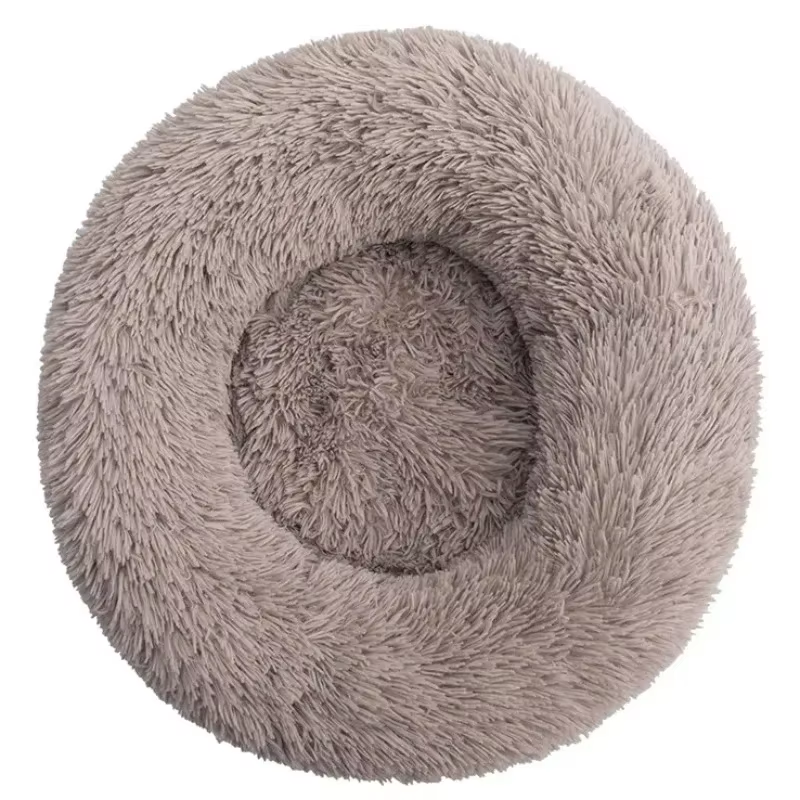 Round Plush Pet Bed 70 cm