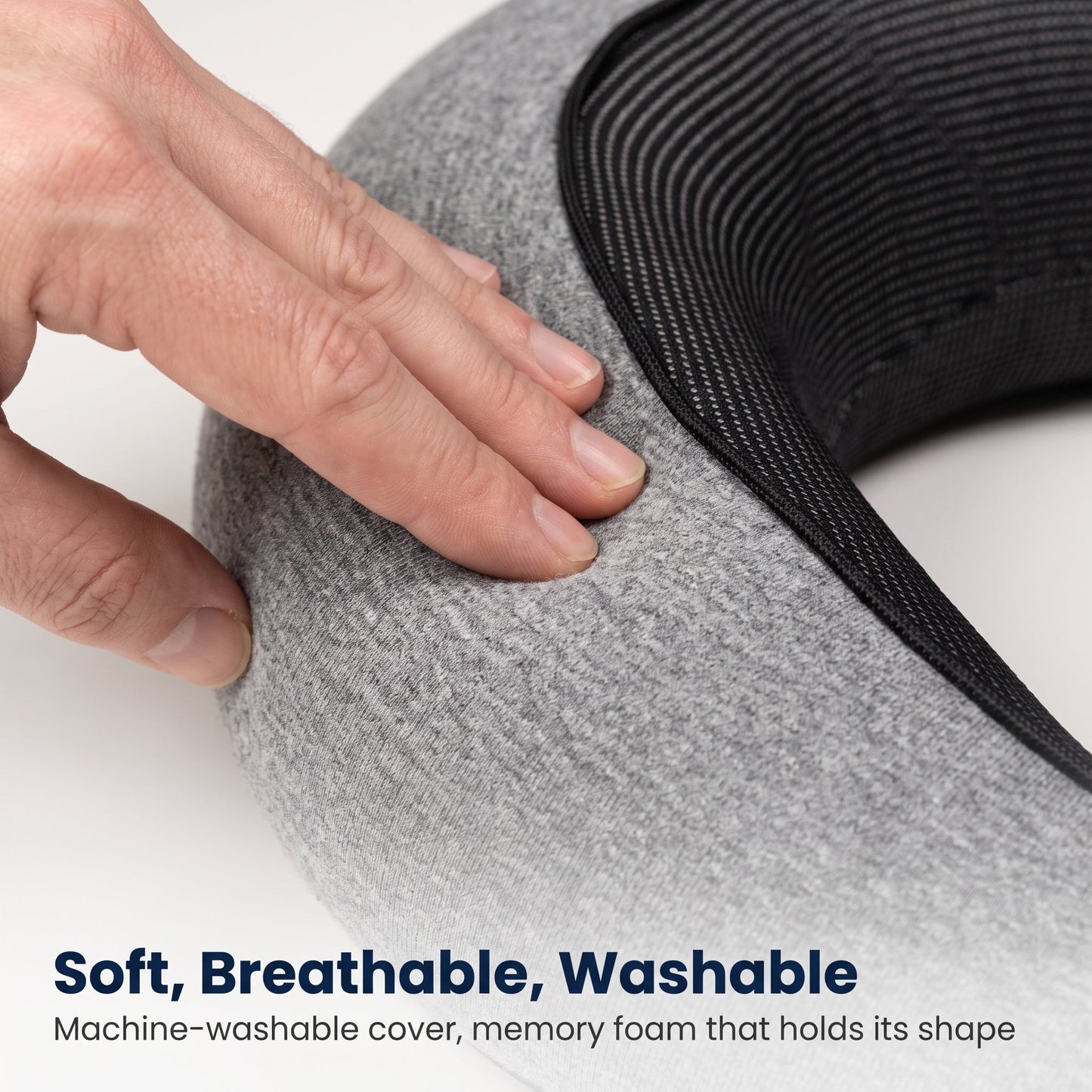 Ergonomic Travel Neck Pillow fabric detail