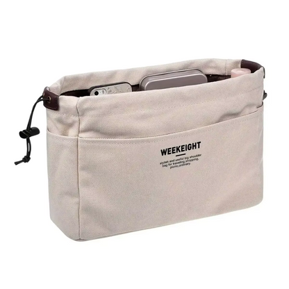 Drawstring Canvas Organizer Bag