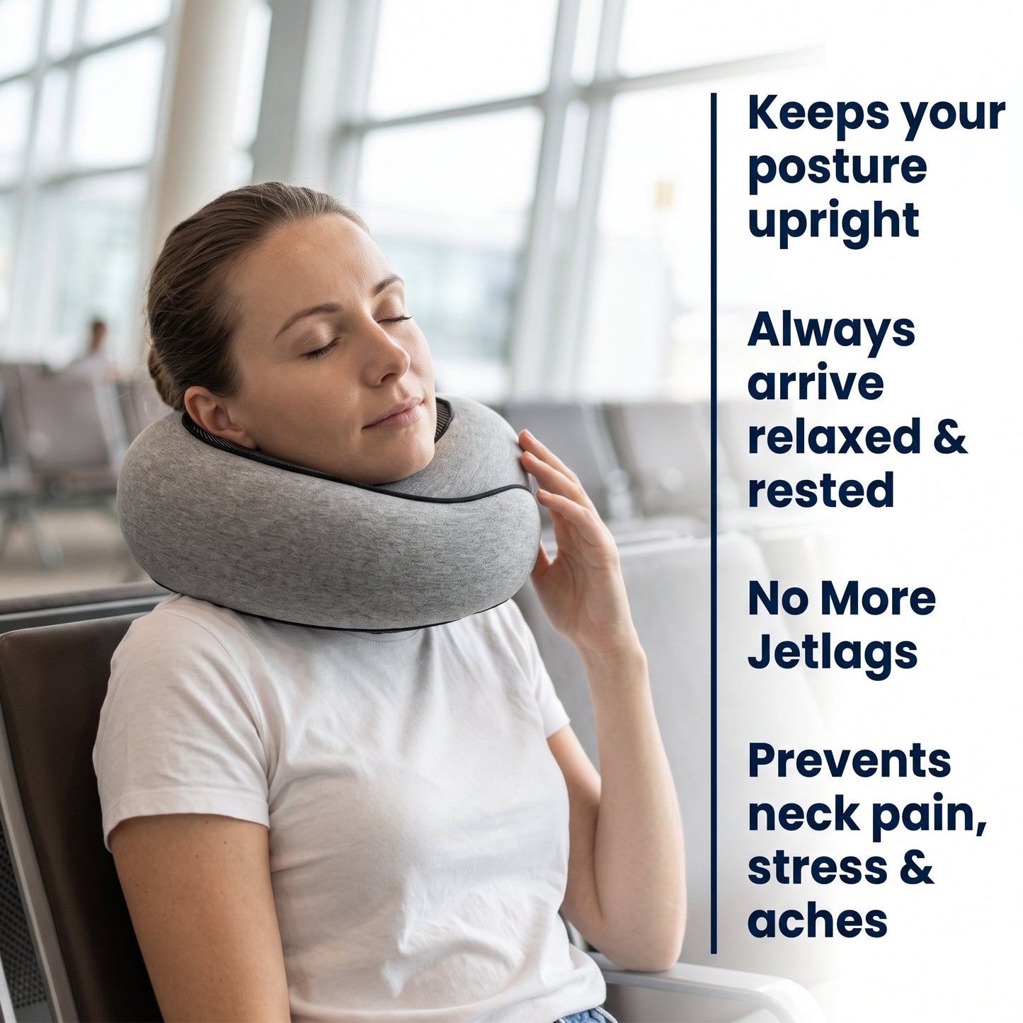 Ergonomic Travel Neck Pillow resting