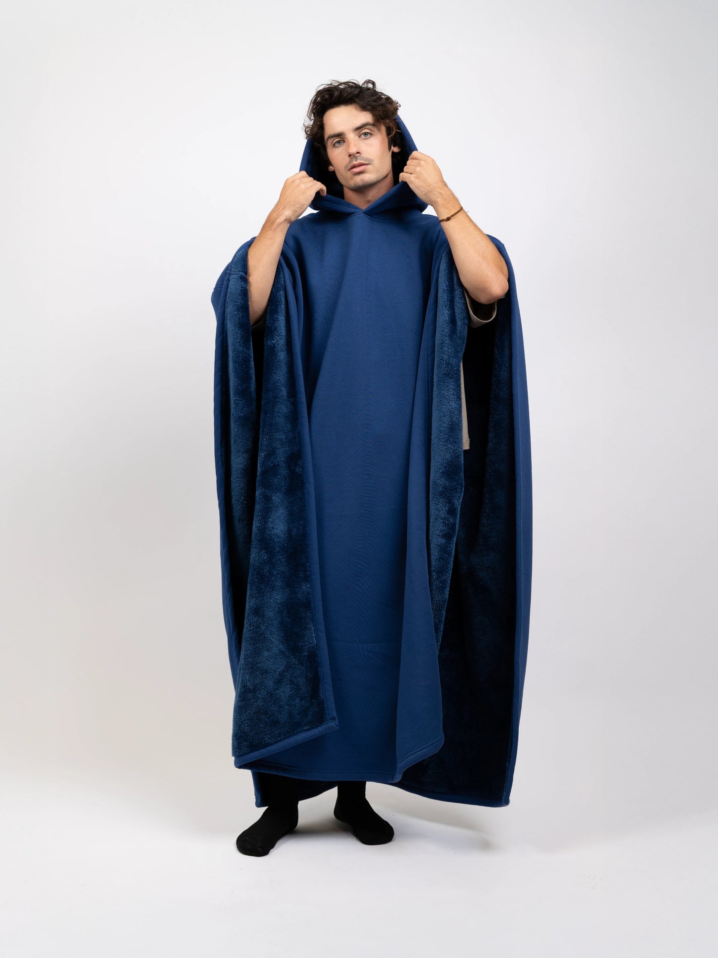 Weighted Comfort Hoodie - Navy Blue detail